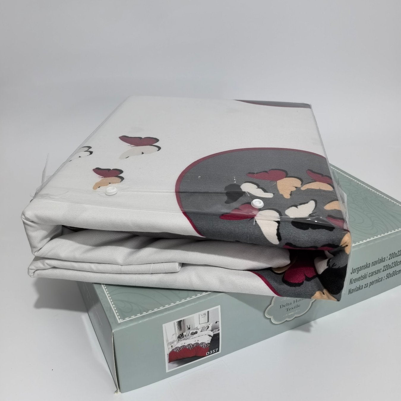 Posteljina pamuk-saten za francuski ležaj D001