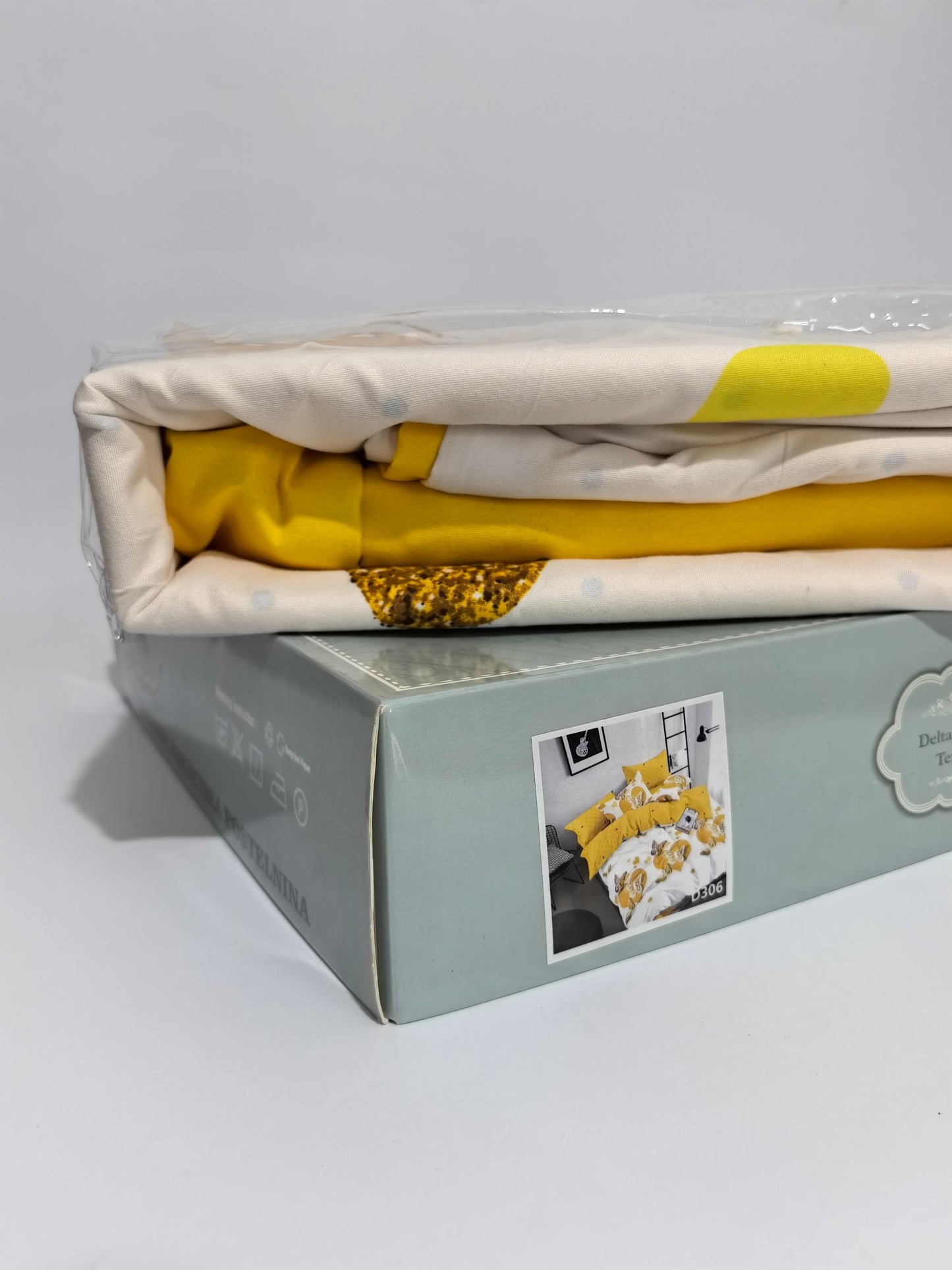 Posteljina pamuk-saten za francuski ležaj D040