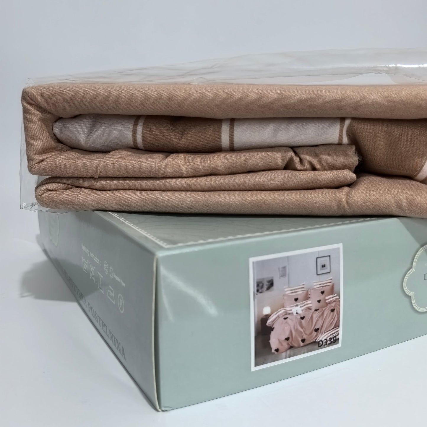 Posteljina pamuk-saten za francuski ležaj D005