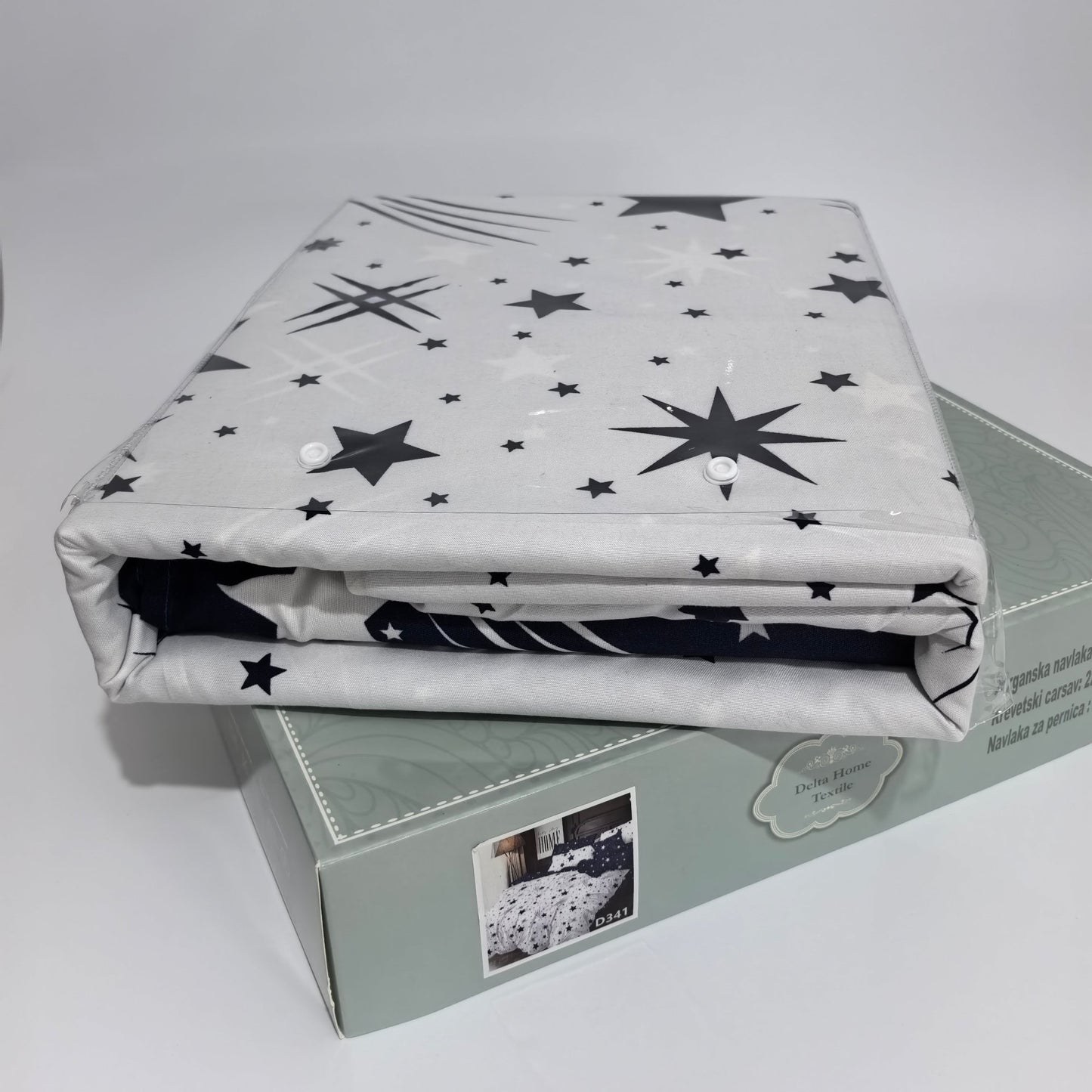 Posteljina pamuk-saten za francuski ležaj D004