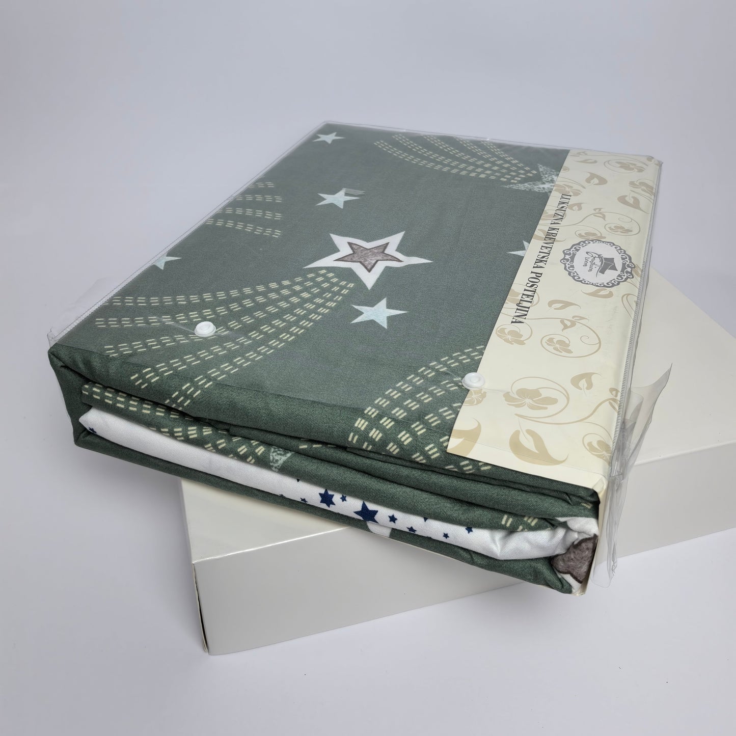 Posteljina pamuk-saten za francuski ležaj D091