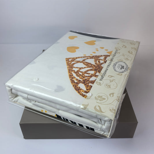 Posteljina pamuk-saten za francuski ležaj D146